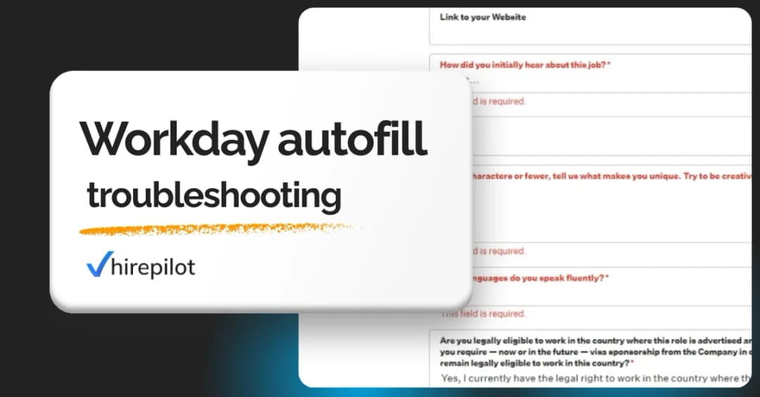 Beyond the 'submit' button: troubleshooting autofill for Workday applications