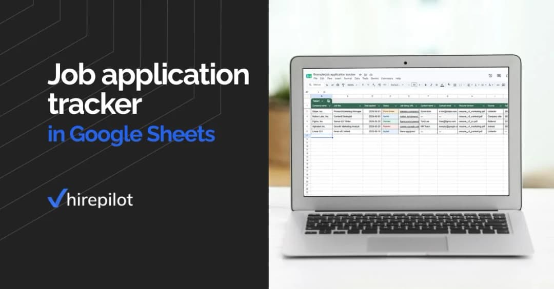 Job application tracker in Google Sheets: free template