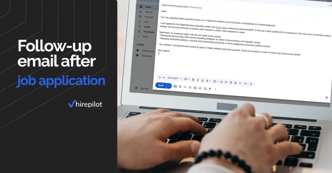 Follow-up email after job application: templates for every situation
