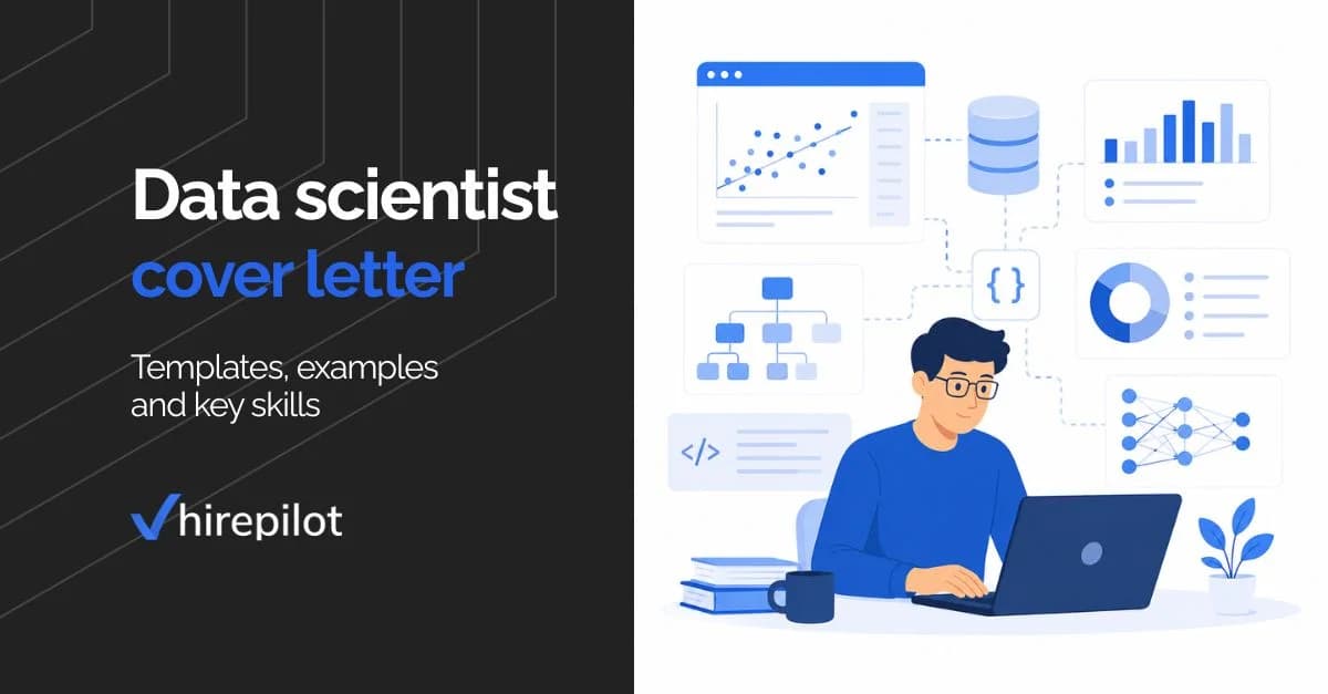 Data scientist cover letter examples and template