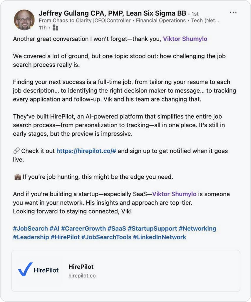 hirepilot feedback 5