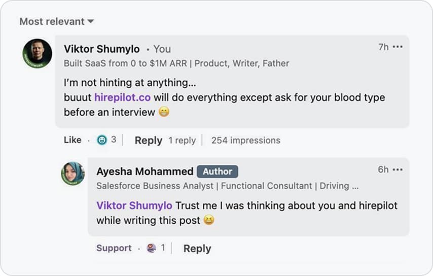 hirepilot feedback 3