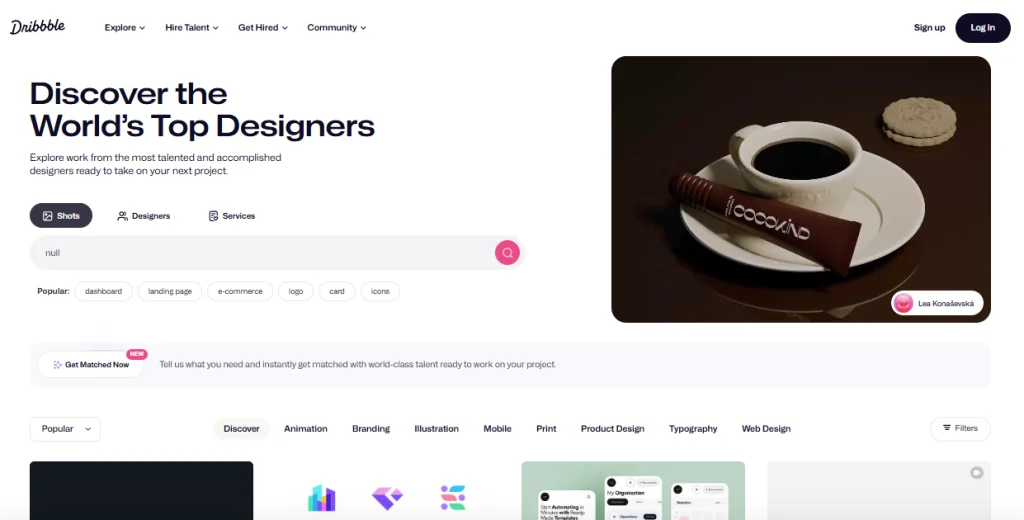 Best Job Search using niche job boards like Dribbble for creative roles