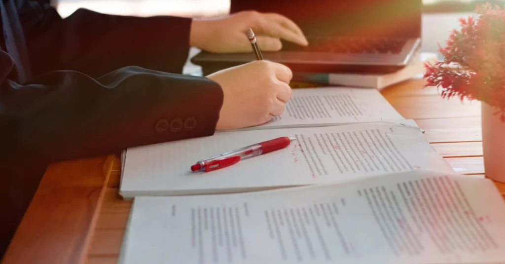 Working on a perfect resume by editing and tailoring documents for a specific job description