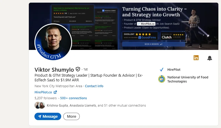 Jobs on LinkedIn – optimized LinkedIn profile for networking and job search success