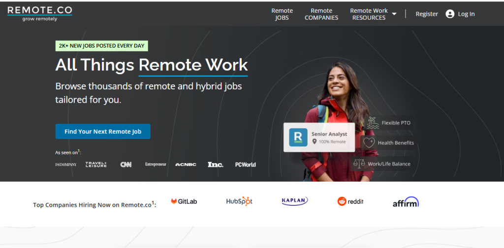 Remote job search platforms for finding jobs online and working remotely